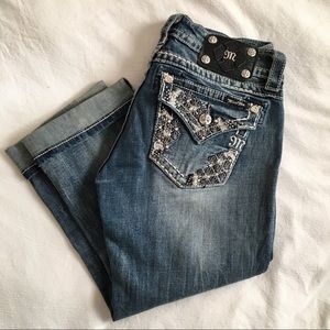 Miss Me Cuffed Capri Jeans